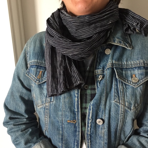 madewell accessories pinstripe hipster scarf poshmark